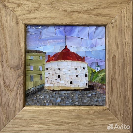 Картина. Панно. Мозаика из витражного стекла