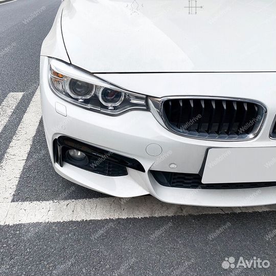 Клыки верхние BMW 4 F32 F33 F36 M-Tech черные