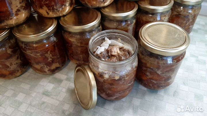 Тушенка Домашняя - Свинина/Говядина Консерва рыба