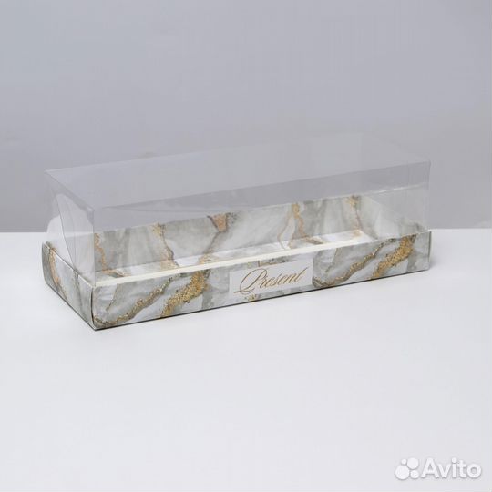 Коробка для рулета «Present», 26.2х8х 9,7 см