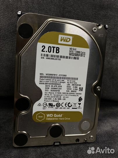 Жесткий диск - WD Gold 2TB