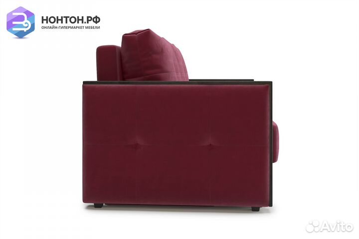 Диван еврокнижка Инсайд бордовый