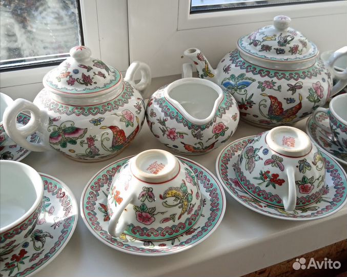 Сервиз Бабочки Винтаж Китай