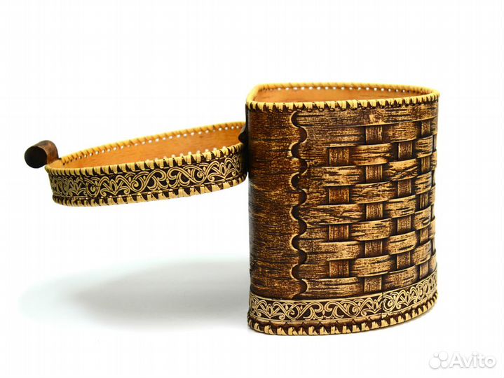 Короб из бересты плетеный большой