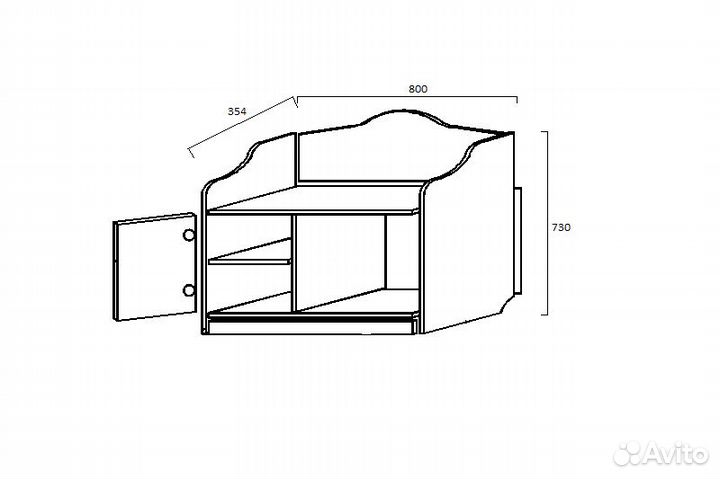 Тумба в прихожую Версаль В-3