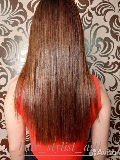 Полировка волос, локоны