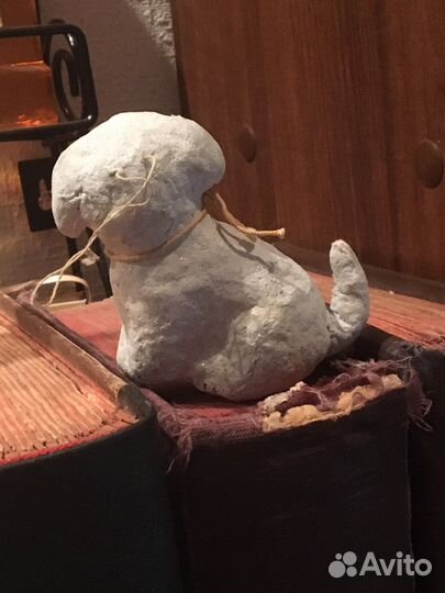 Ёлочная игрушка СССР. Собачка 1938-40 гг