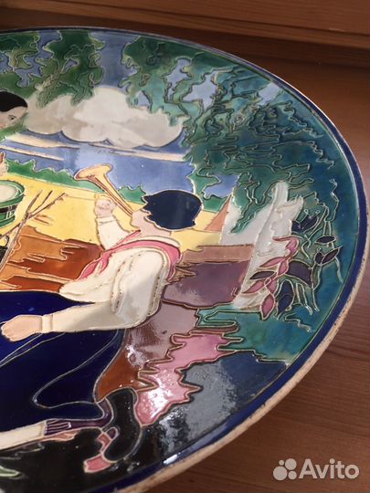 Настенная тарелка Пионеры