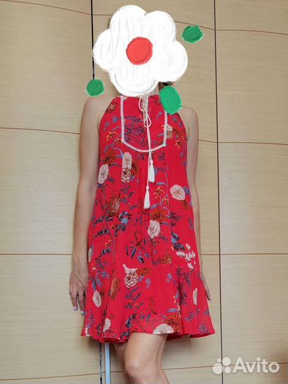 Платье шифоновое 5 карманов