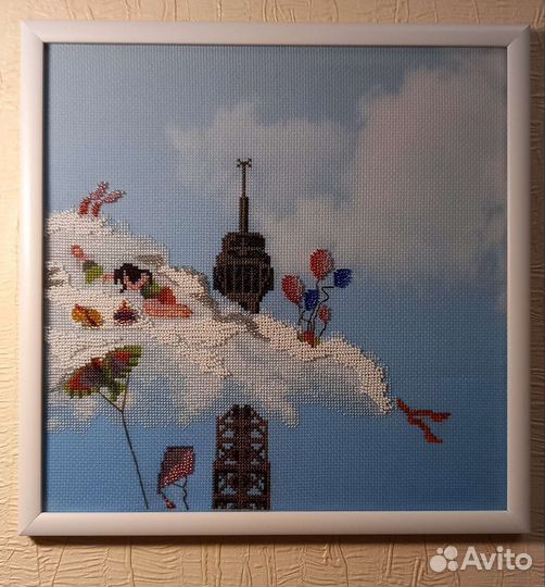 Картина вышитая крестиком 