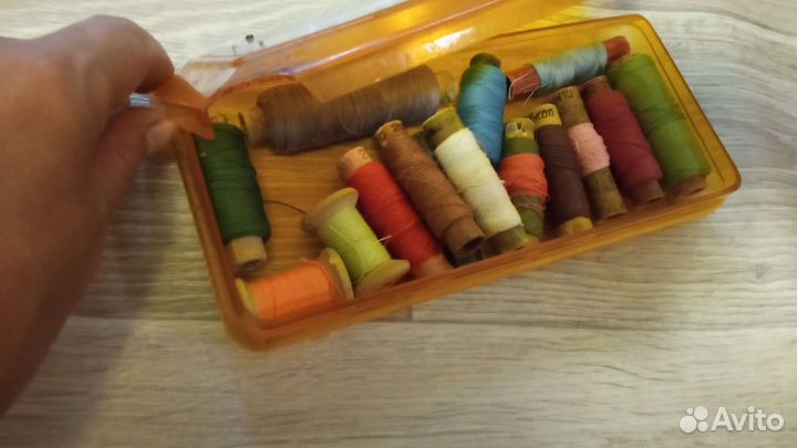 Шкатулка с нитками СССР