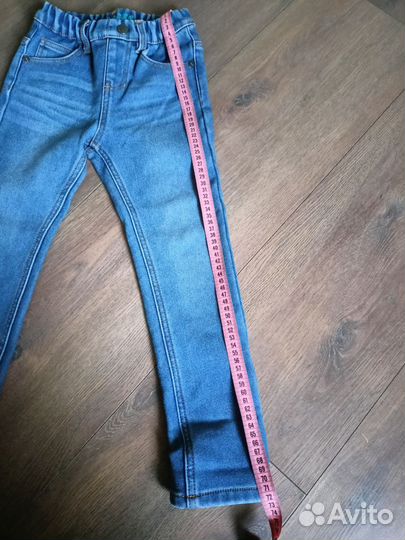 Джинсы утепленные на мальчика 116
