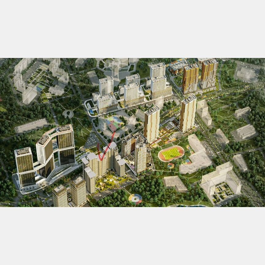 2-к. квартира, 73,5 м², 15/33 эт.