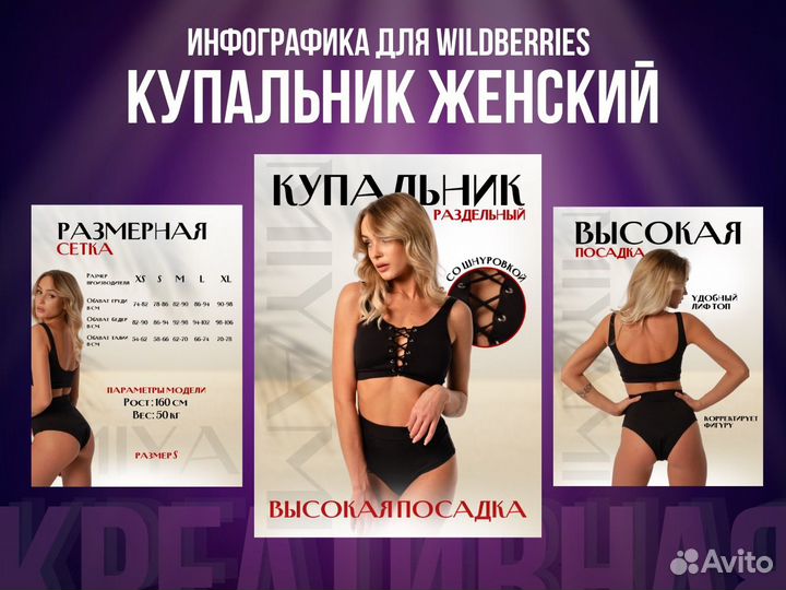 Инфографика для маркетплейсов,рич контент