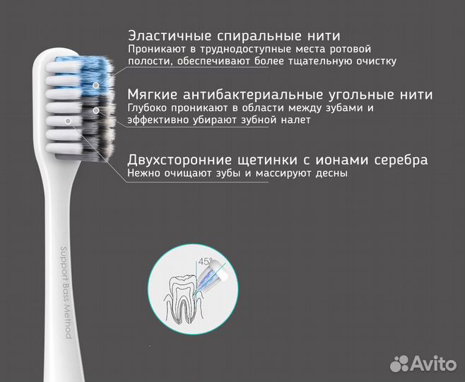 Набор зубных щеток Xiaomi Doctor Bei(4 штуки)