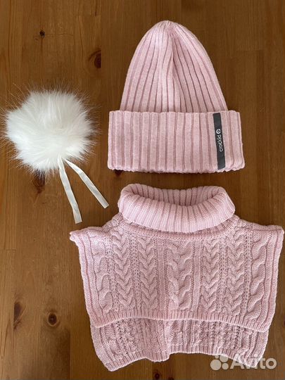 Комплект шапка и манишка Crokid 50-52