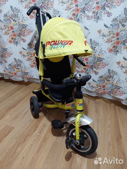 Детский 3х колесный велосипед с ручкой