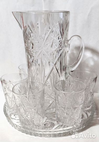 Кувшины Богемия, хрусталь, стекло