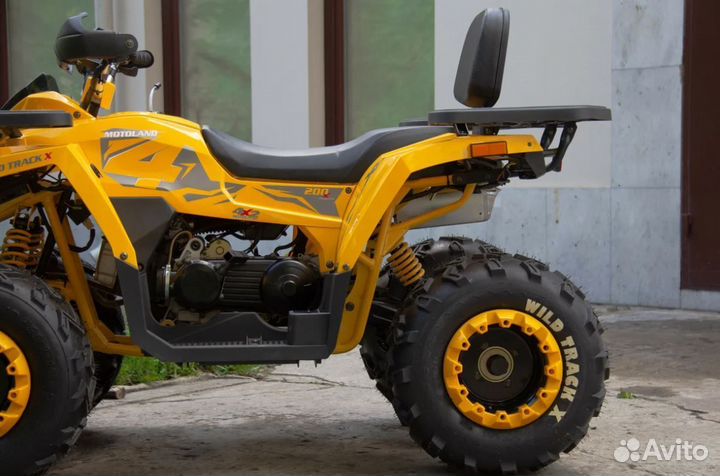 Квадроцикл Motoland Wild Track X 200 желт/черн