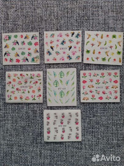 Слайдеры наклейки для ногтей