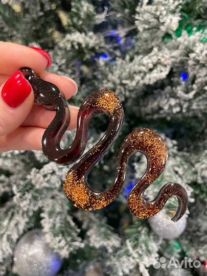 Елочные игрушки из эпоксидной смолы