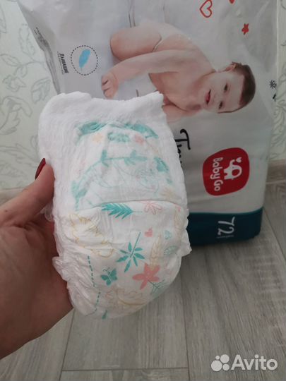 Подгузники трусики baby go 6 xl
