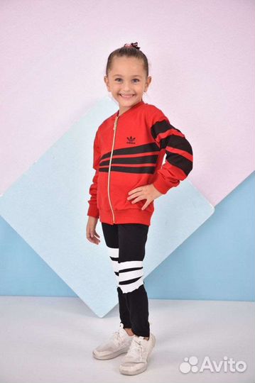 Детский спортивный костюм для девочек adidas