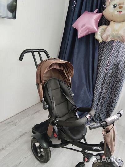 Велосипед детский с ручкой berger