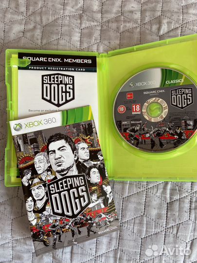 Диск на xbox 360 sleeping dogs