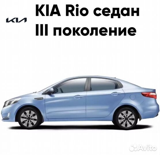 Арки задние для Kia Rio 3 седан