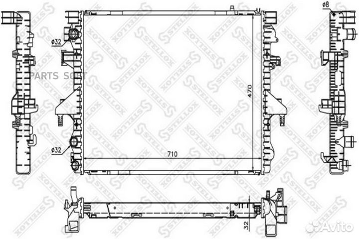 Радиатор VW T5 1.9TDi 2.0 03
