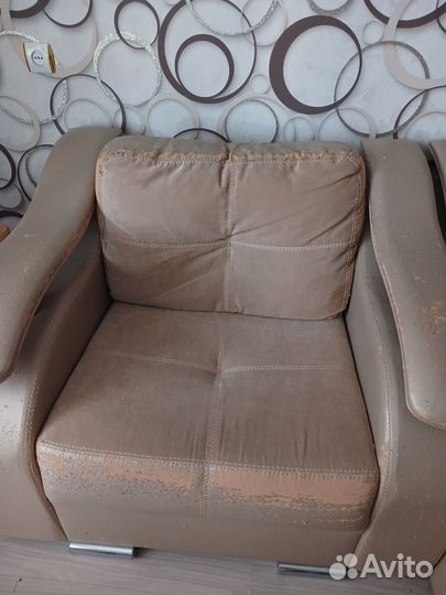 Диван раскладной бу большой и кресло