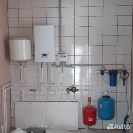 Монтаж отопления.Теплый пол. Водоснабжение