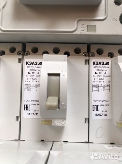 Автоматический выключатель ва57-31, ва57Ф35