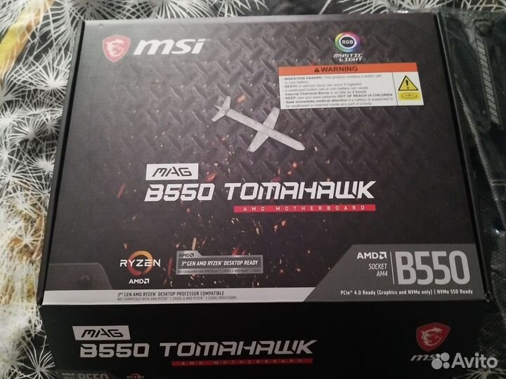 Материнская плата am4 msi mag b550 tomahawk