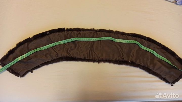 Меховой воротник кролик. Размеры 100*18