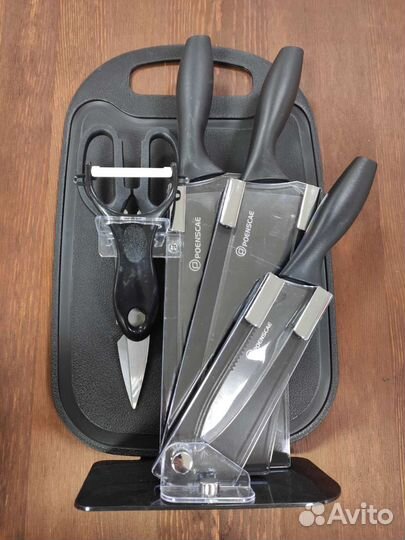 Набор кухонных ножей с подставкой