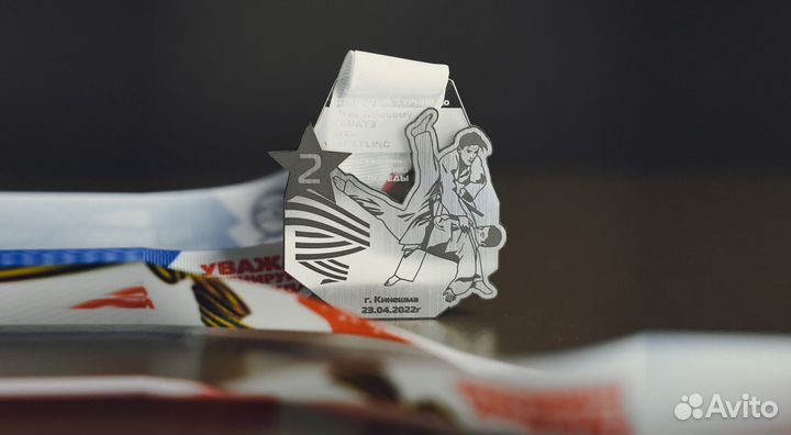 Медаль акриловая с гравировкой 80*80