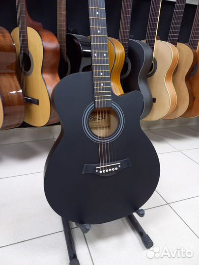 Гитара Акустическая Черная матовая