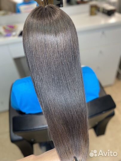 Кератиновое выпрямление волос