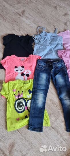 Летние наряды пакетом на девочку 98 104