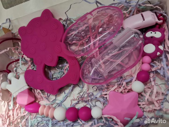 Подарок набор силиконовый детям грызунок