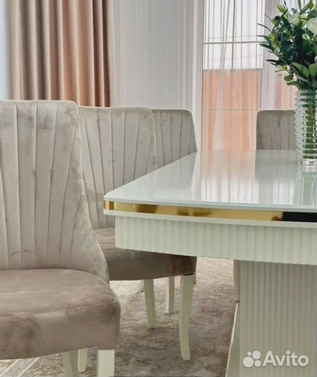 Обеденная группа стол и стулья премиум качества