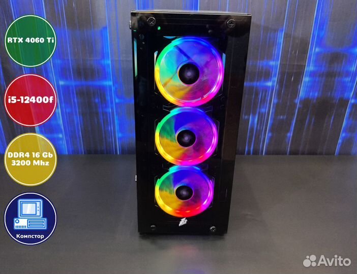 Мощный пк 2024 i5-RTX4060Ti-16DDR4-XNU82497530-H610