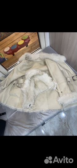 Дубленка натуральная для девочки 4-6 лет