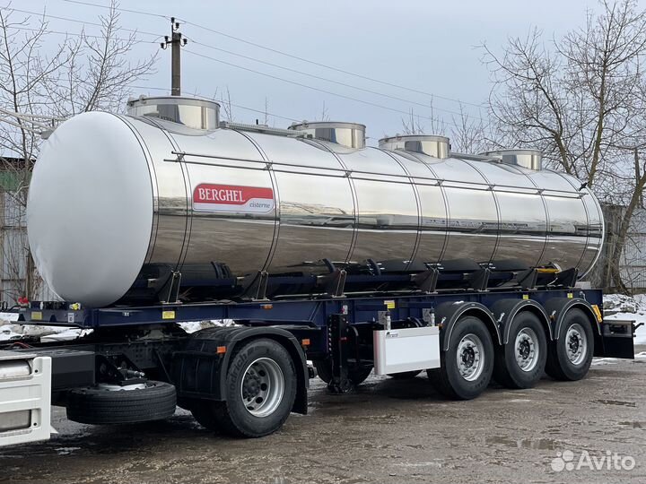 Полуприцеп пищевая цистерна BERGHEL 24500Л 3-осная, 2024