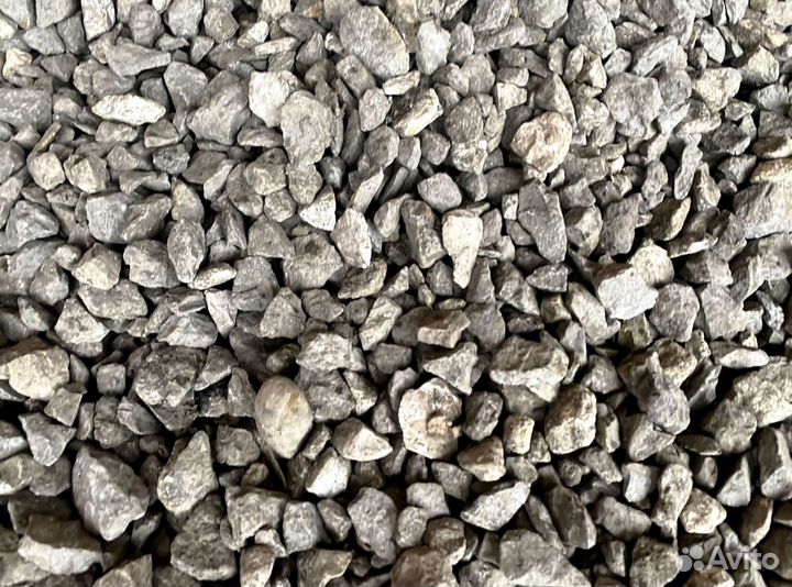 Щебень, Песок