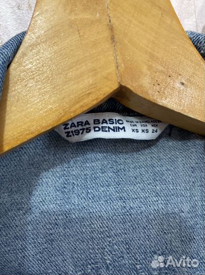 Джинсовая куртка zara xs -s