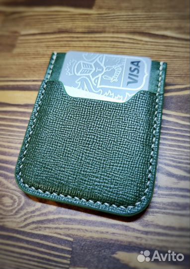 Картхолдер из натуральной кожи ручной работы
