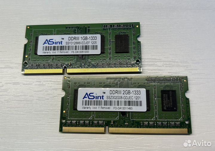 Оперативная память DDR3 1333 мгц 2 gb, 1 gb